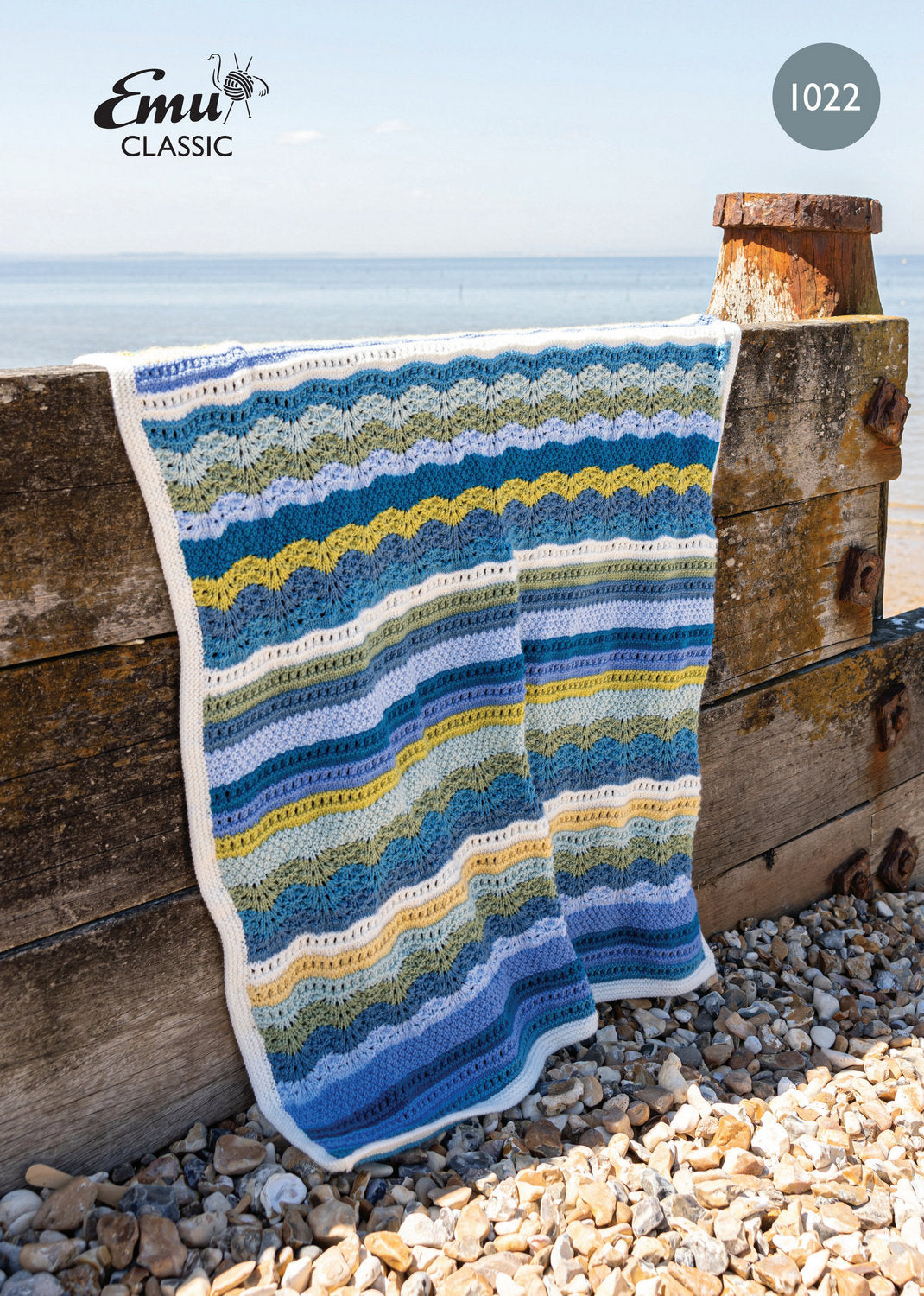 Whitstable Bay Blanket In Emu Classic DK (1022)