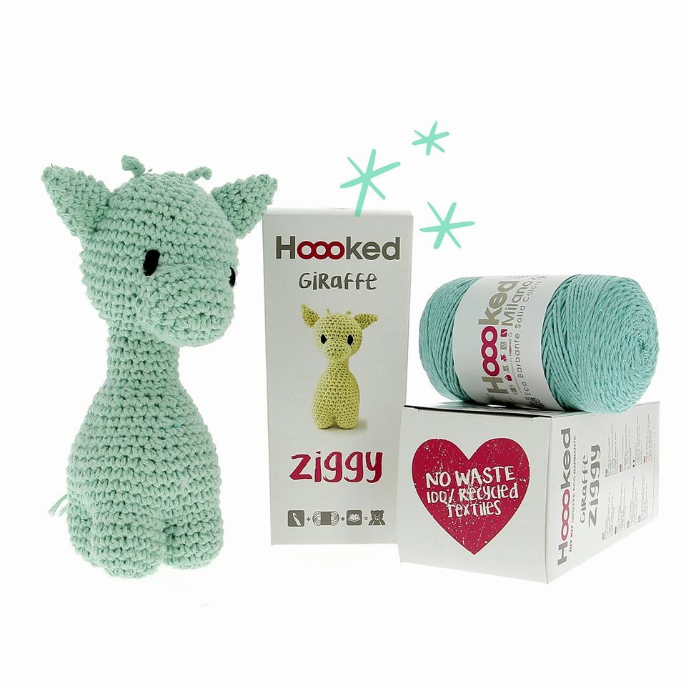 DIY Crochet Kit Giraffe Ziggy Eco Barbante Spring