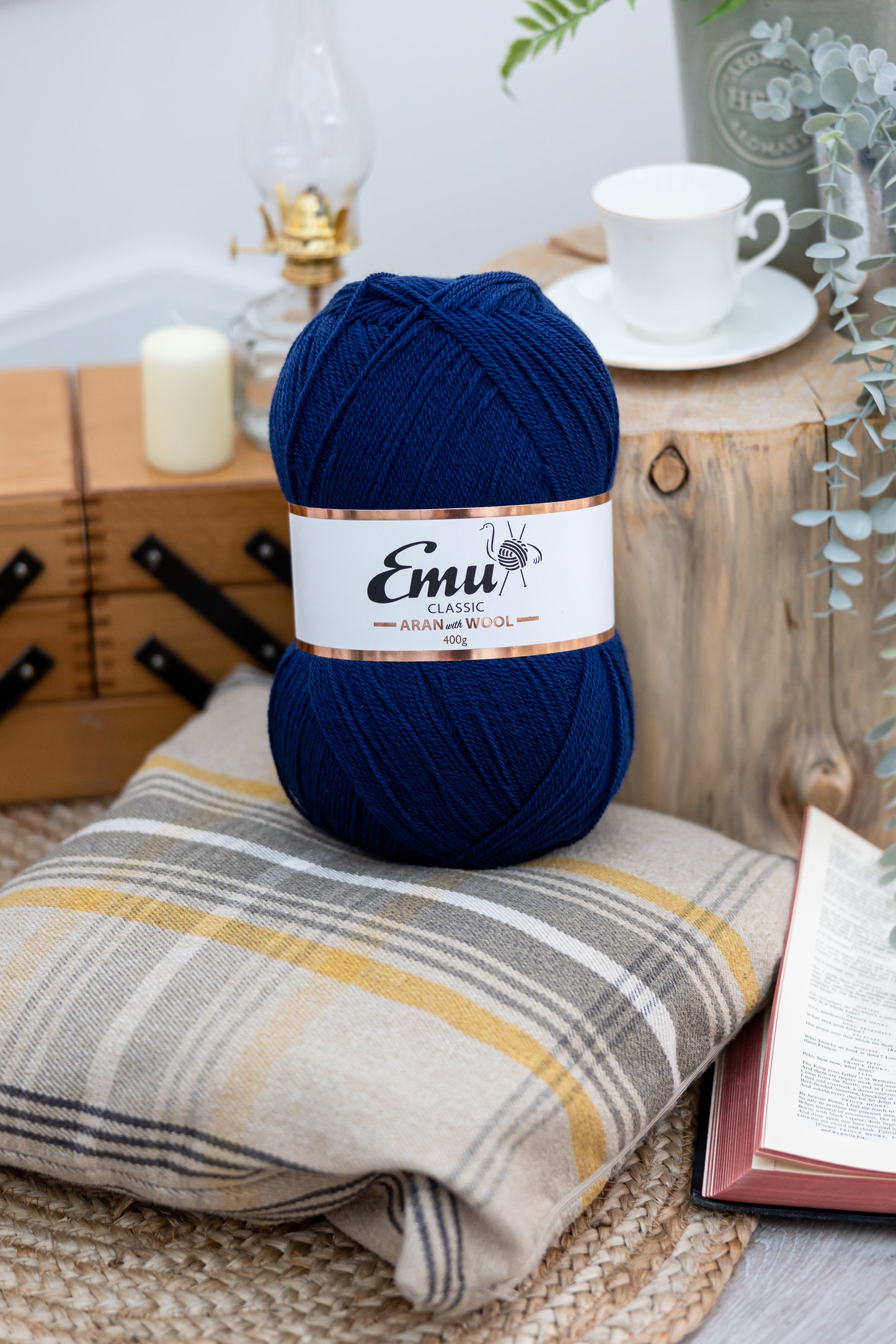 Classic Aran Wool - French Navy (216) 400g