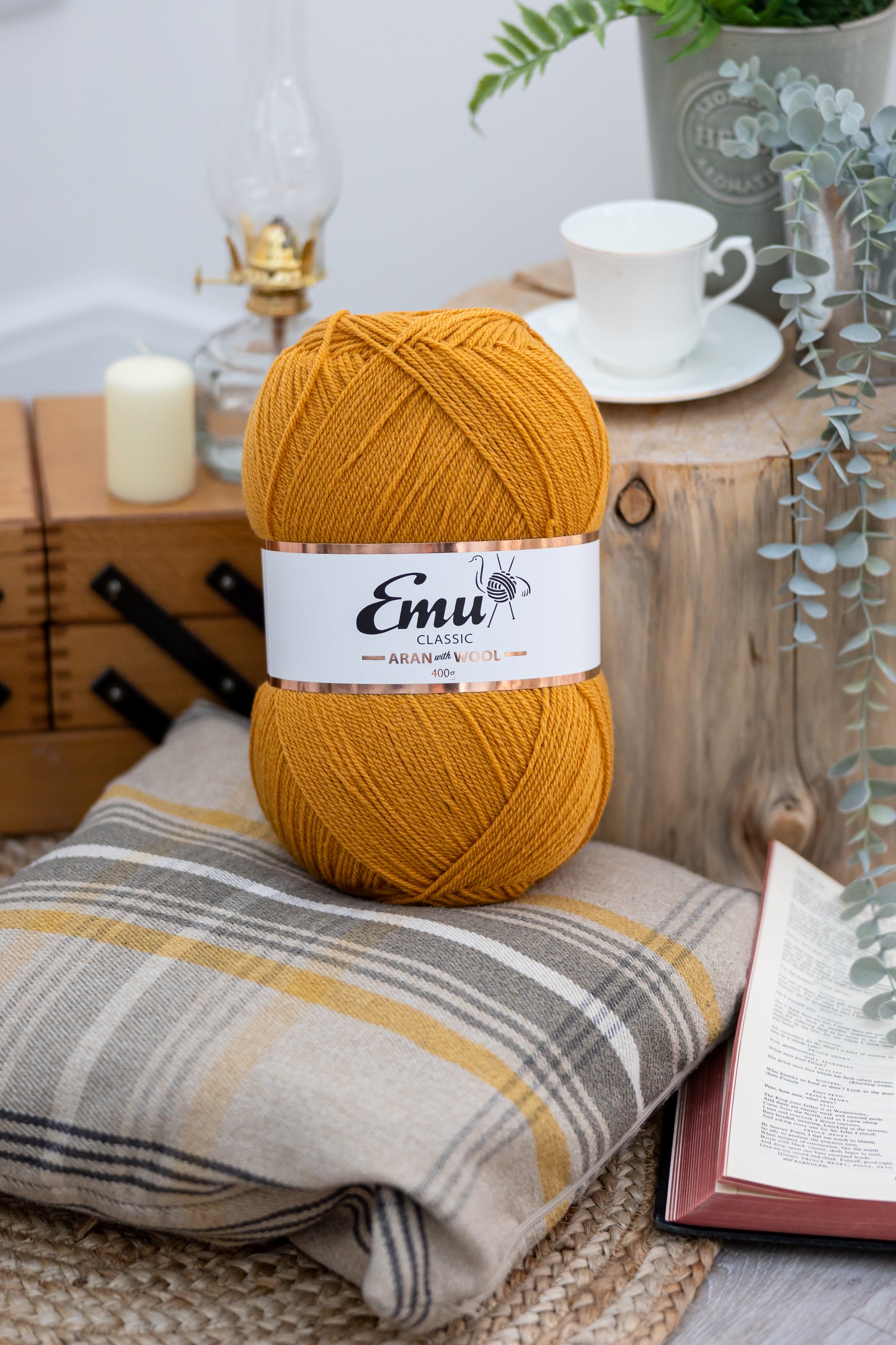 Classic Aran Wool - English Mustard 400g