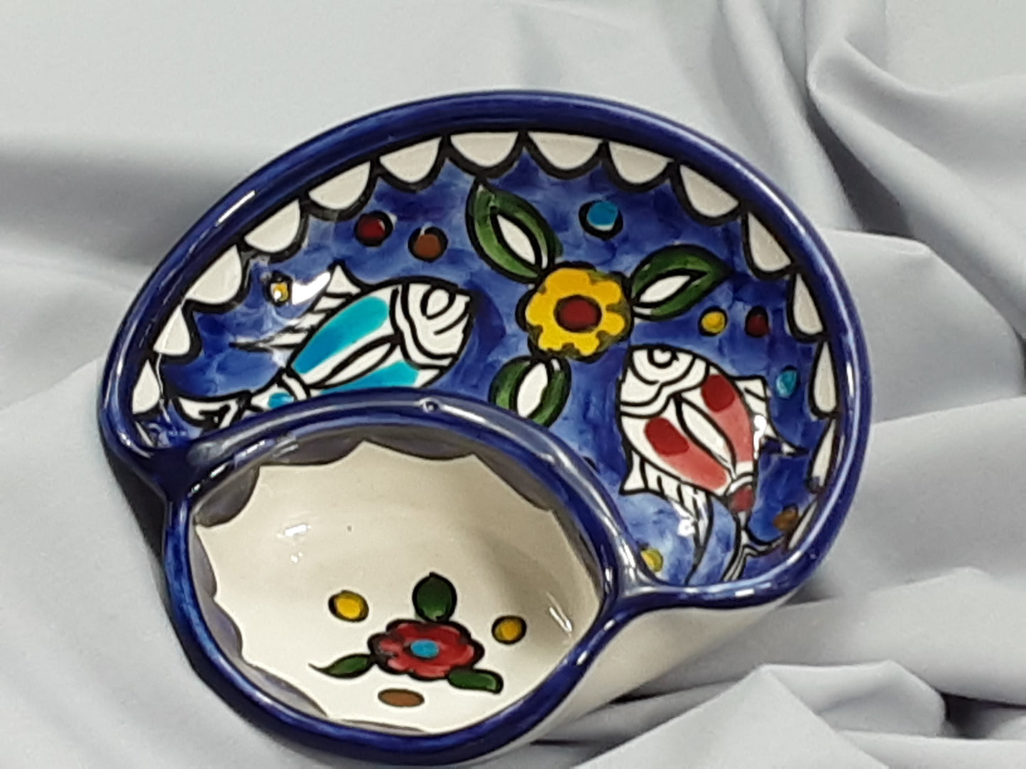 Handmade Ceramic Olives and Seeds Dish