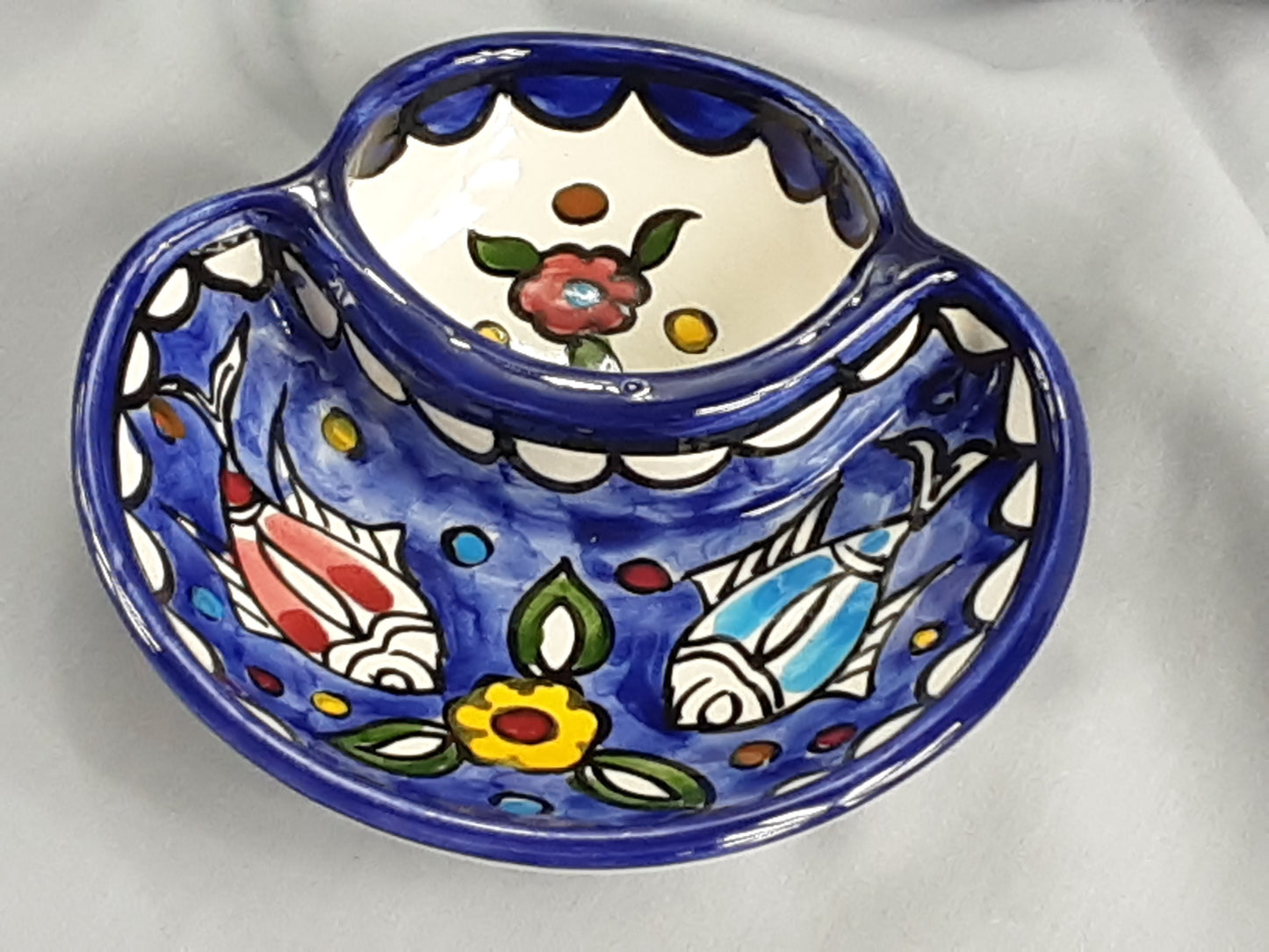 Handmade Ceramic Olives and Seeds Dish