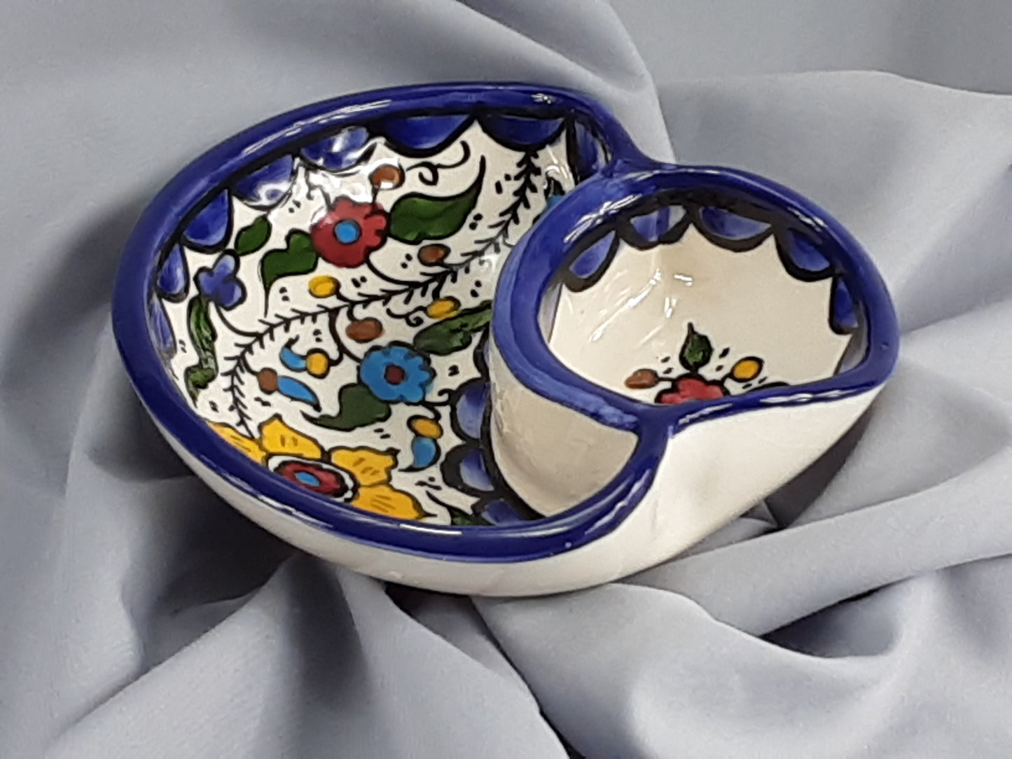 Handmade Ceramic Olives and Seeds Dish