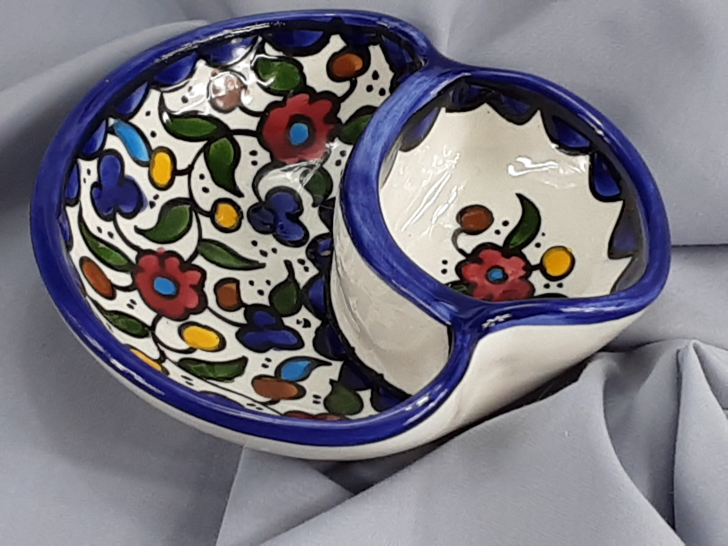 Handmade Ceramic Olives and Seeds Dish