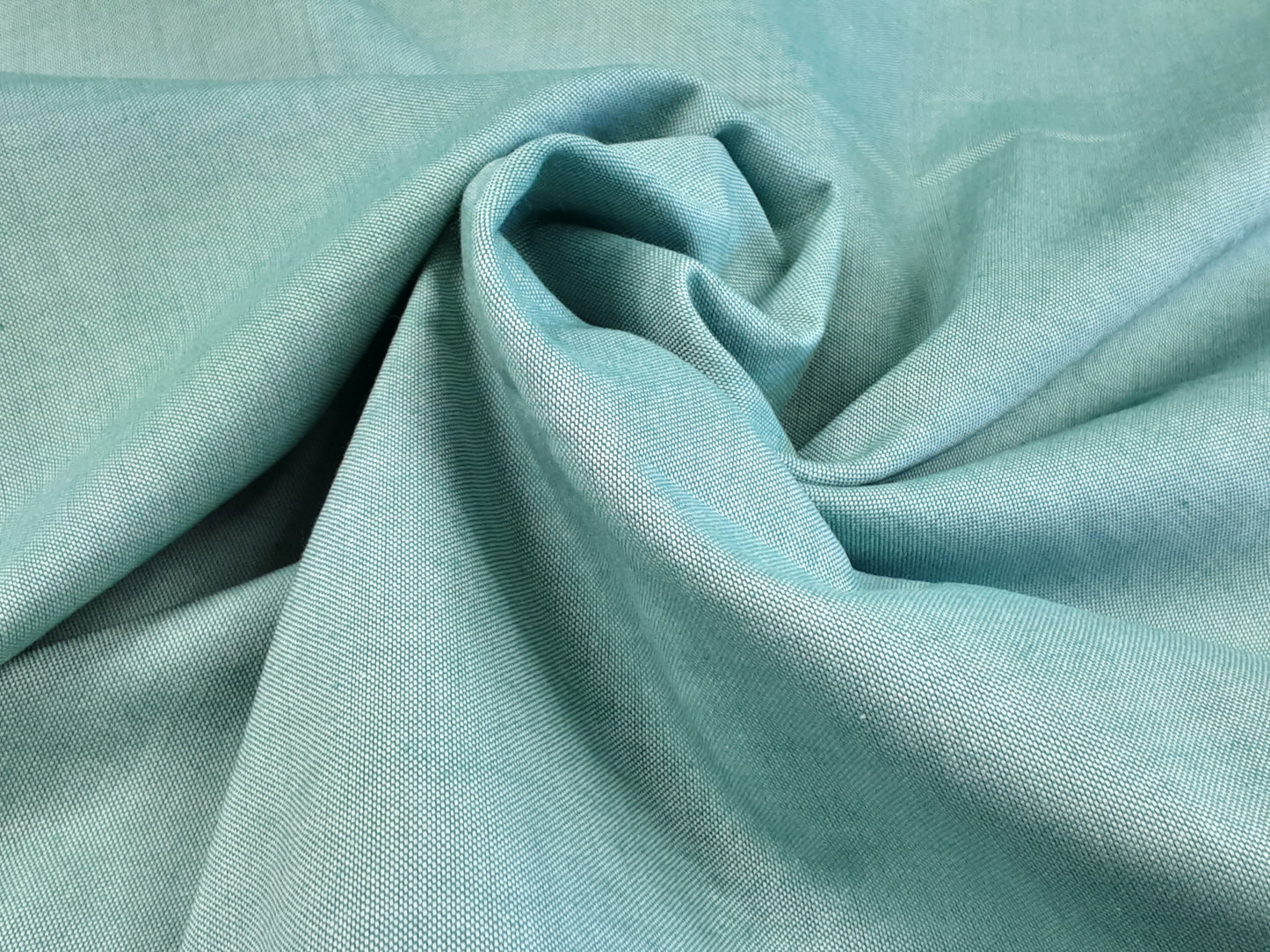 Cotton Oxford Chambray - Sage
