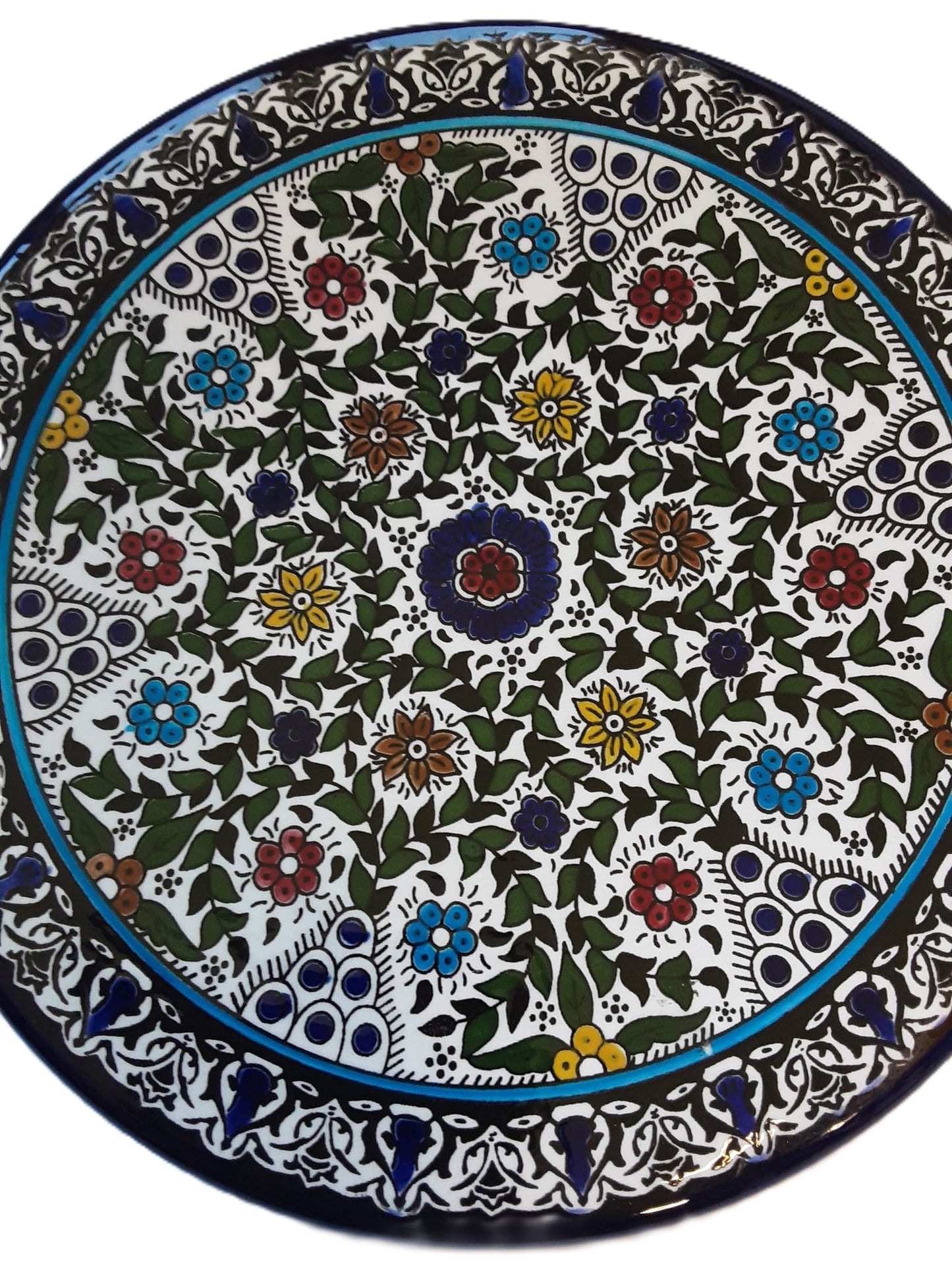 Handmade Palestinian Ceramic Plate
