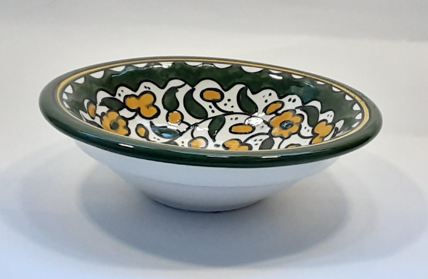 Handmade Palestinian Dish 17cm ( Hummus Dish)