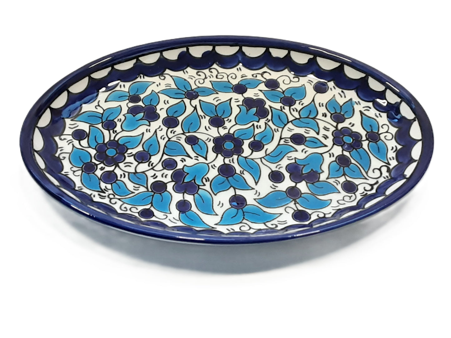 Handmade Palestinian Oval Dish