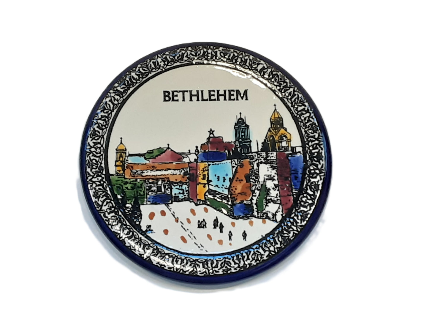 Handmade ceramic Coaster- Bethlehem Design