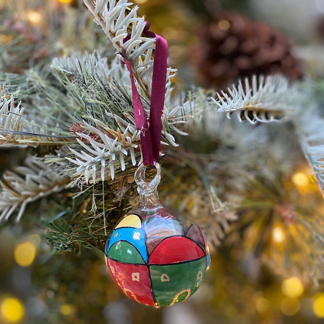 Christmas Glass Ball -Jerusalem design
