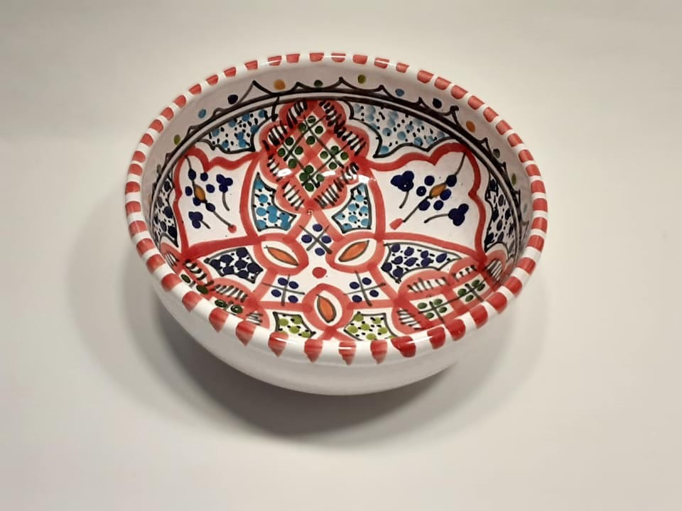 Handmade Tunisian Ceramic Bowl 16cm