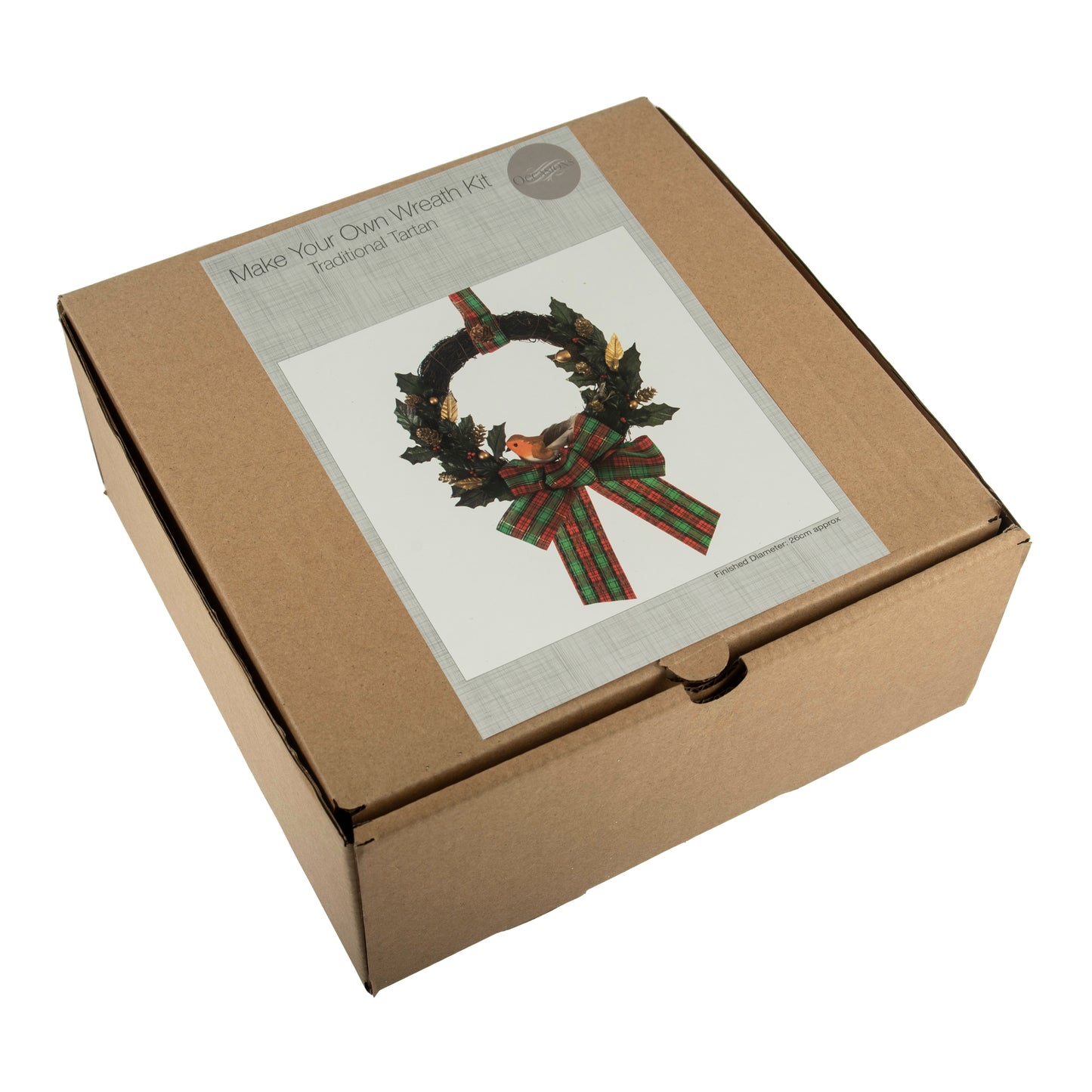 Wreath Kit: Traditional Tartan: 20cm