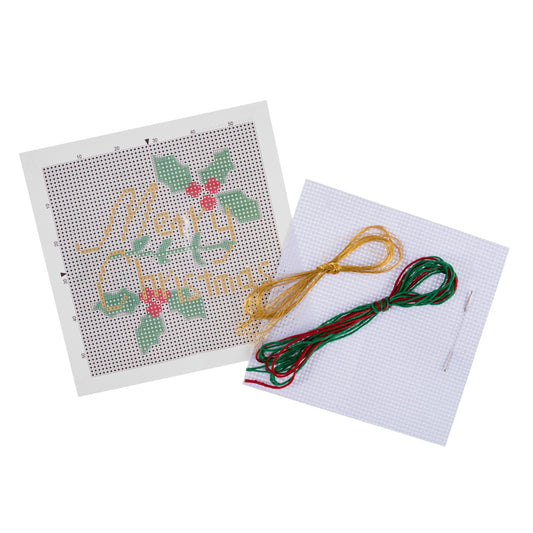 Counted Cross Stitch Kit: Christmas: Merry Christmas