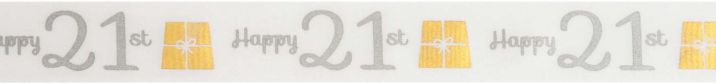 Special Birthday - 21st: Satin 25mm