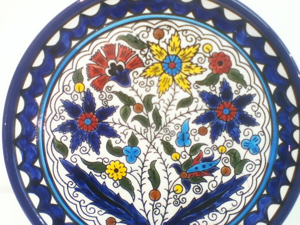 Handmade Palestinian Ceramic Plate