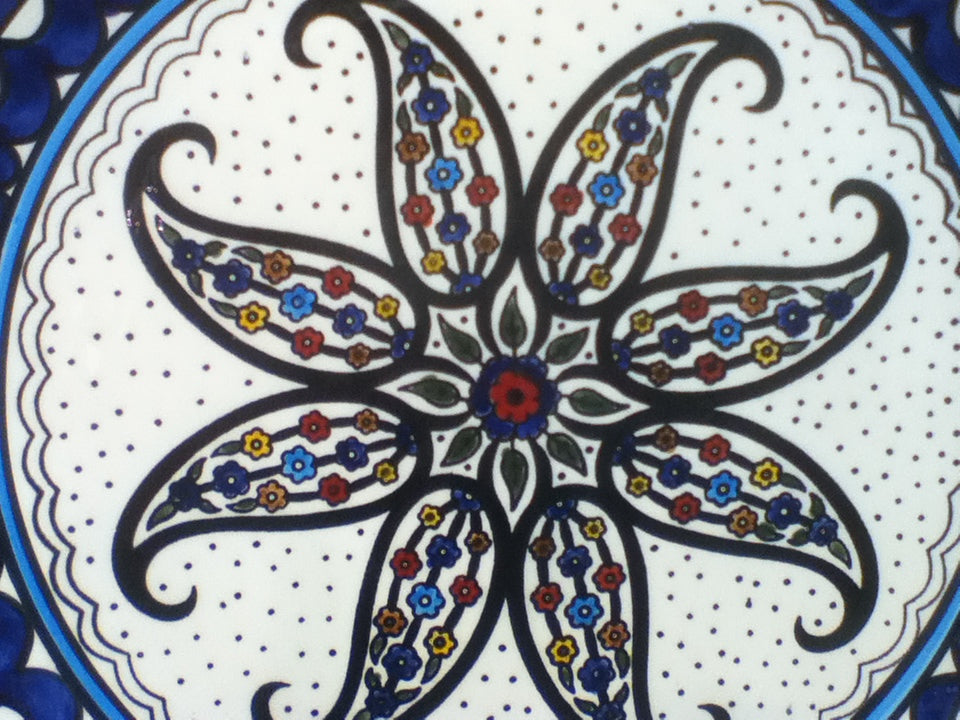 Handmade Palestinian Ceramic Plate