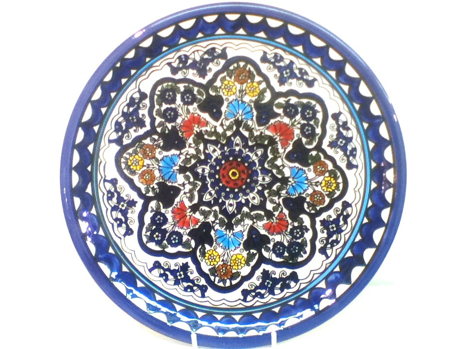 Handmade Palestinian Ceramic Plate 19cm