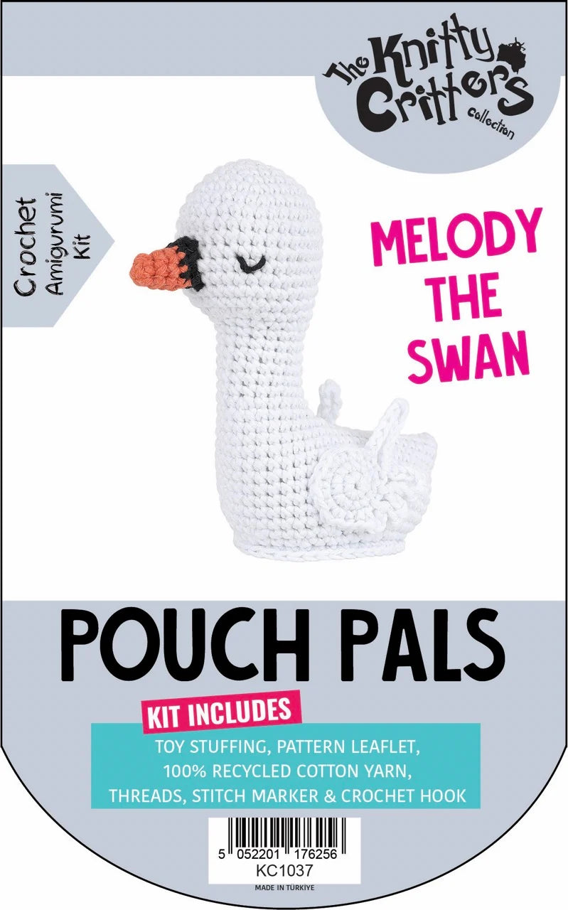 Knitty Critters - Pouch Pals 3 - Melody the Swan