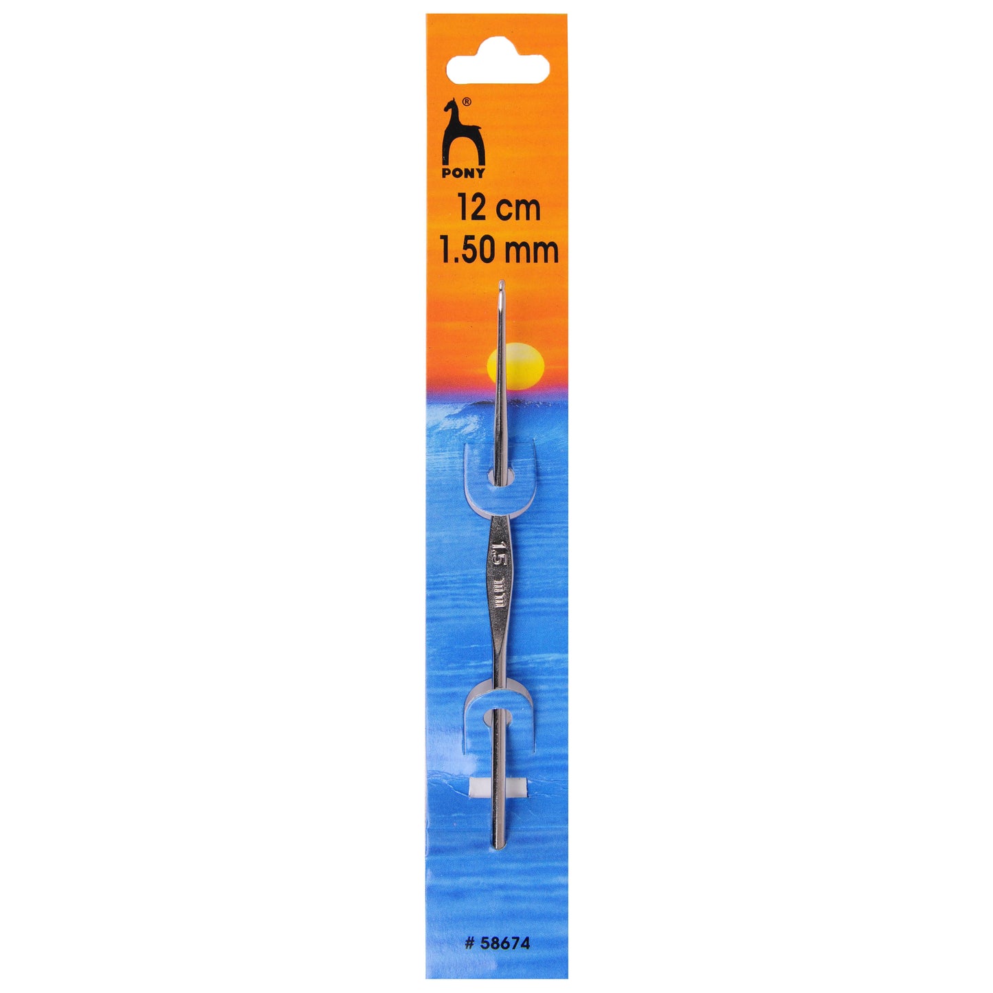 Crochet Hook: Steel: 12cm x 1.50mm