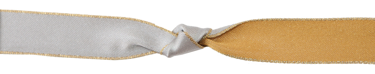 Ribbon: Majesty:  25mm: Gold/Silver