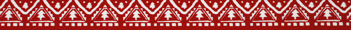 Nordic Tree: 25mm: Red/White