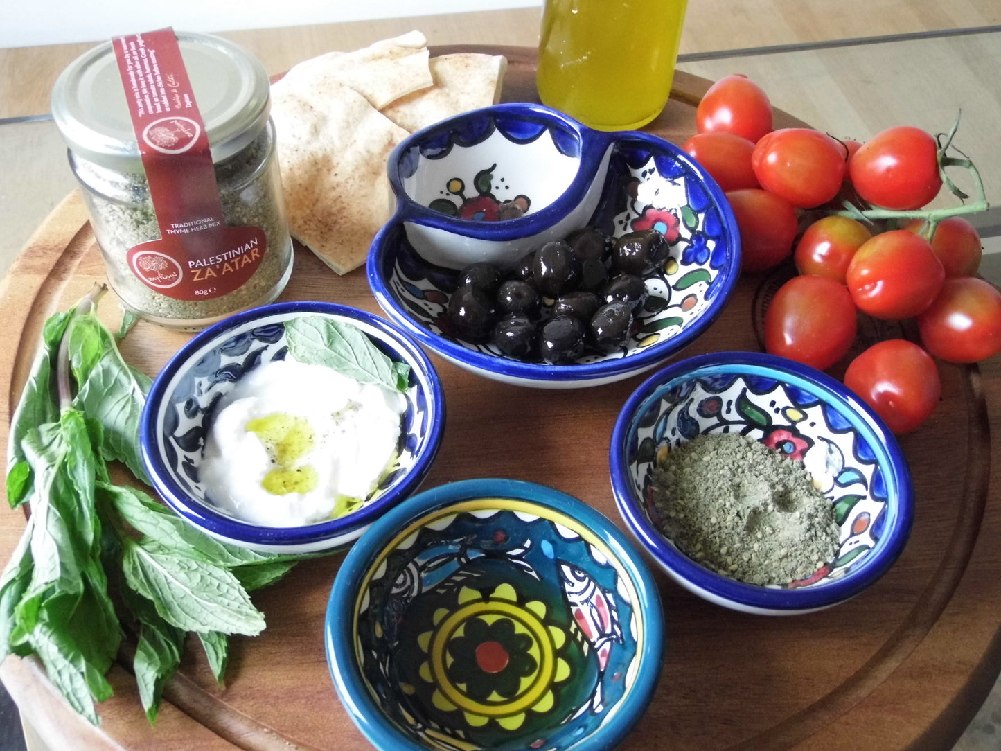 Handmade Palestinian Ceramic - Deep Bowl 9.5cm
