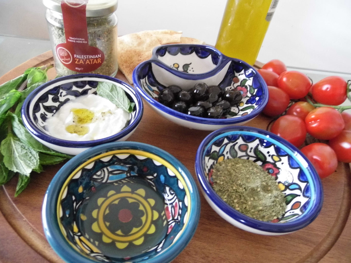 Handmade Palestinian Ceramic - Deep Bowl 9.5cm