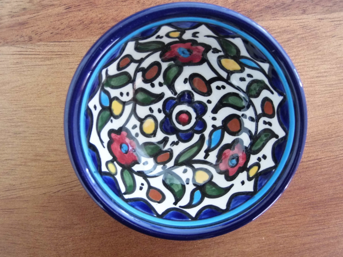 Handmade Palestinian Ceramic - Deep Bowl 9.5cm