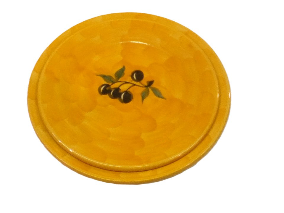 Handmade Ceramic Spanish Plate - Olive Design