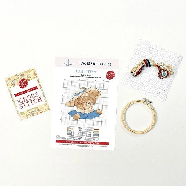 Beatrix Potter - Tom Kitten Mini Cross Stitch Kit