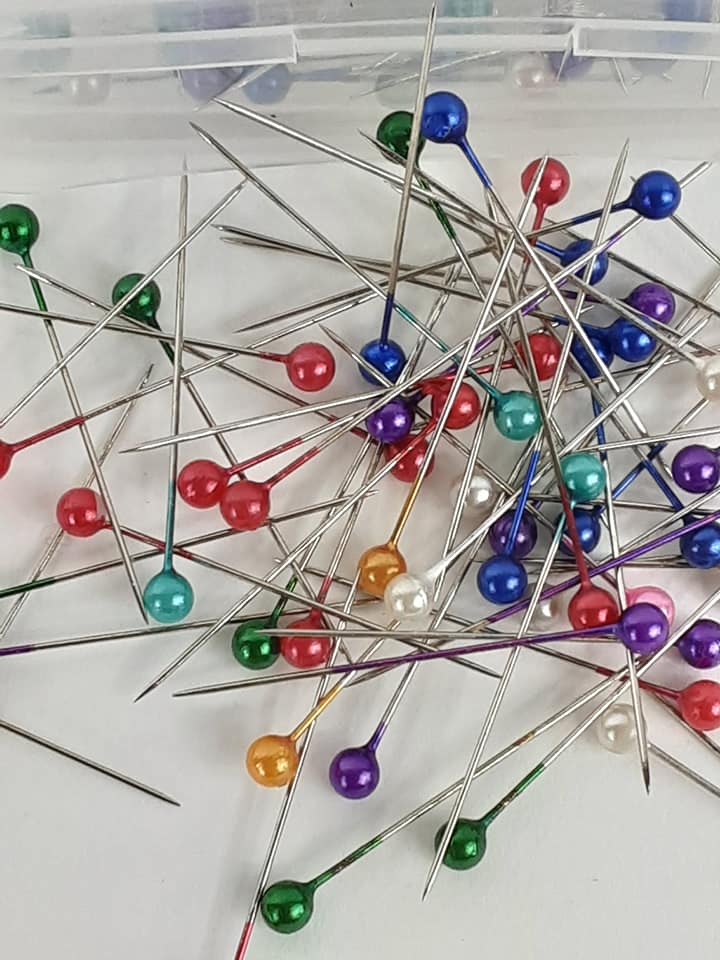Pearl Head Pins: Assorted