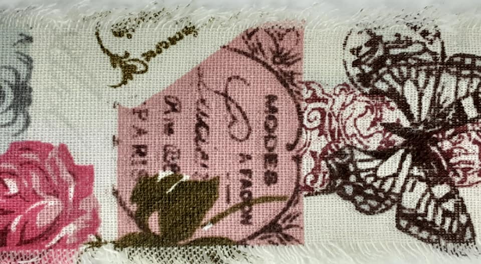 60mm Fringed French Inspired Burlap Ribbon