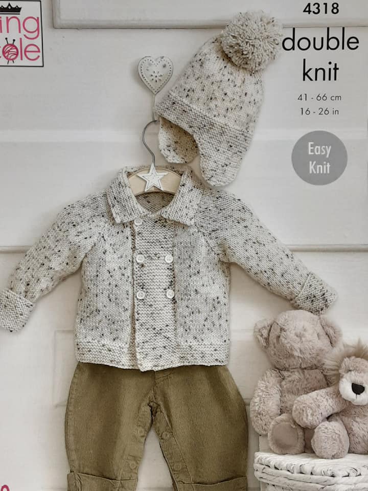 Babys Hat and Jacket Knitted with Smarty DK