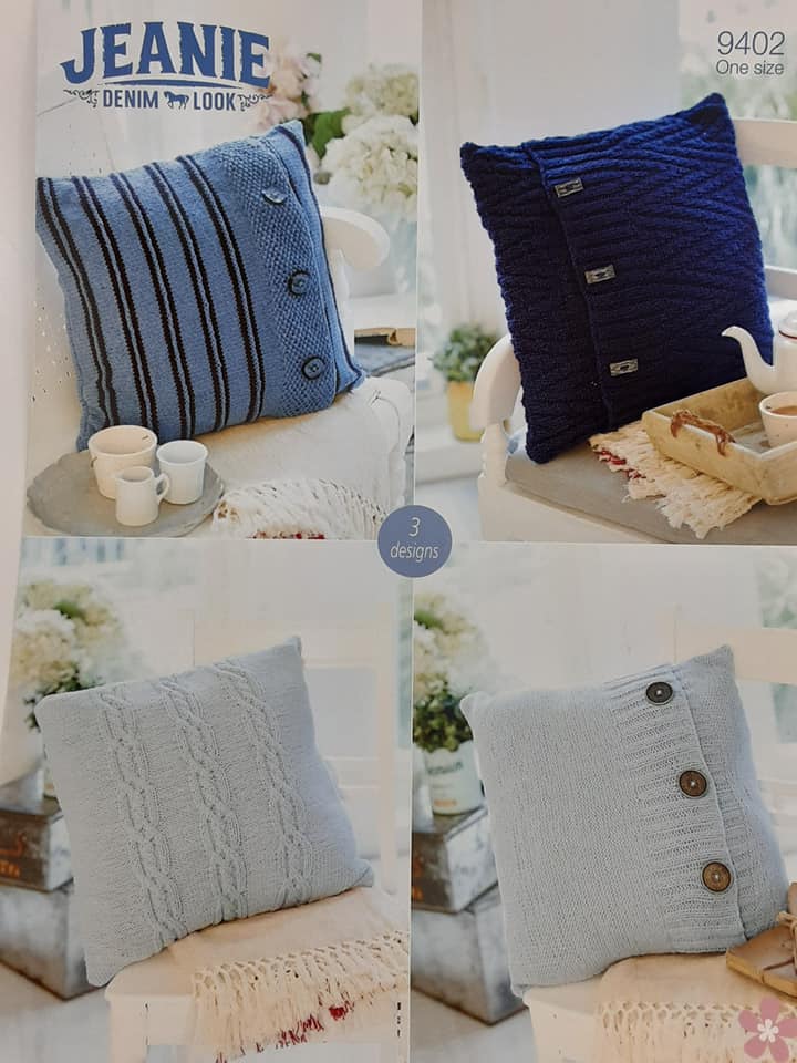 Jeanie Denim Look Aran ,Cushions 9402