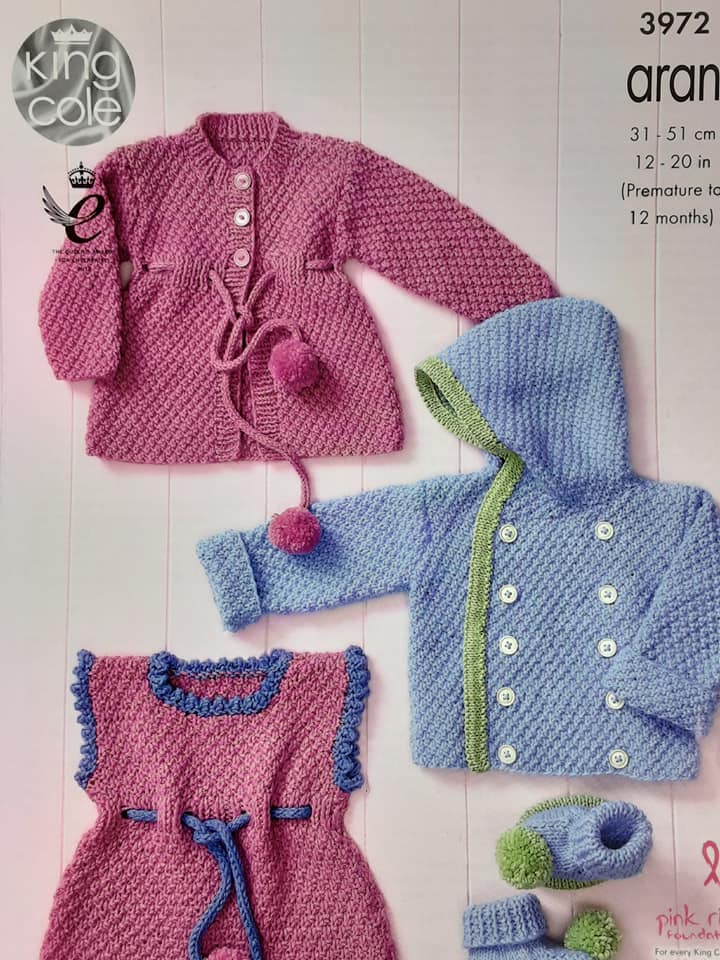 Baby Set Knitted with Comfort Aran
