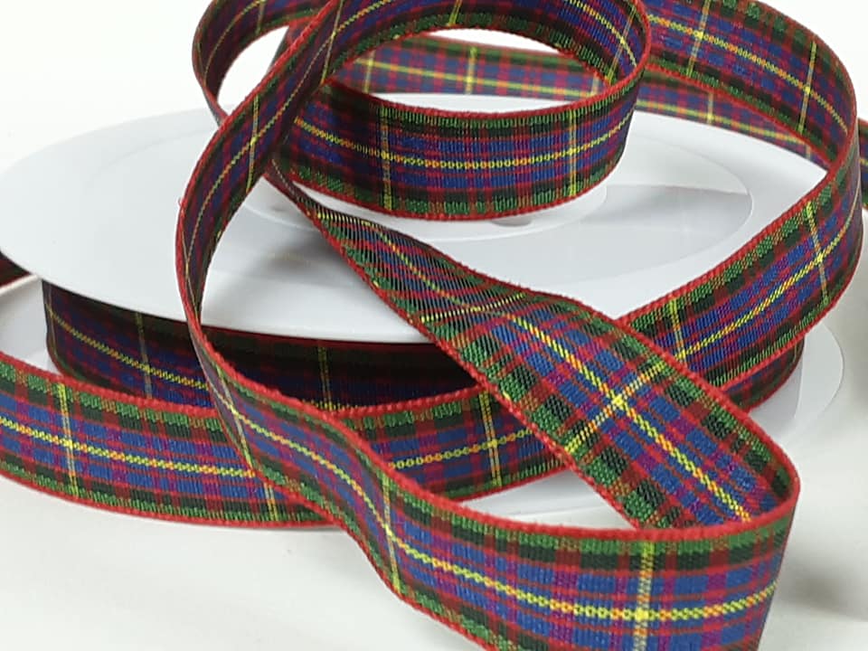 12mm Tartan Ribbon