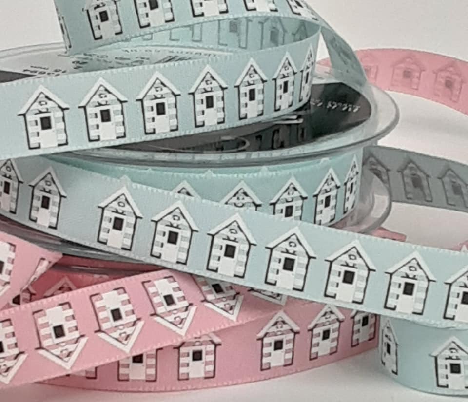 15mm Beach Hut Ribbon