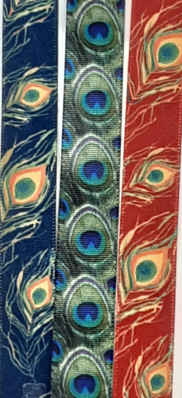 15mm peacock feather