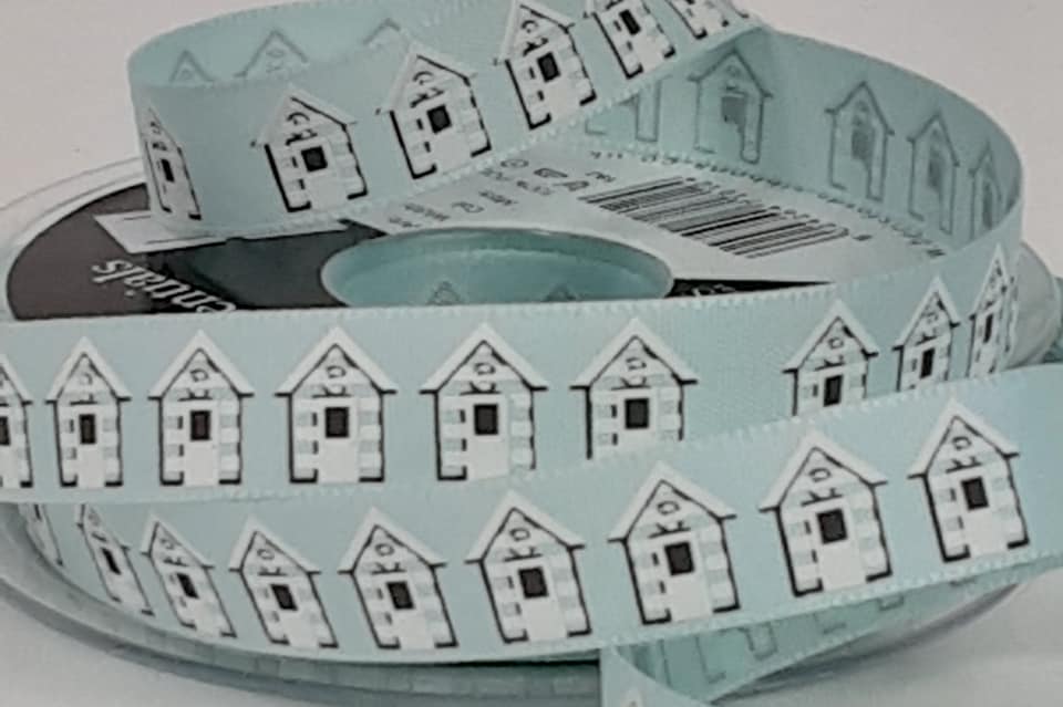 15mm Beach Hut Ribbon