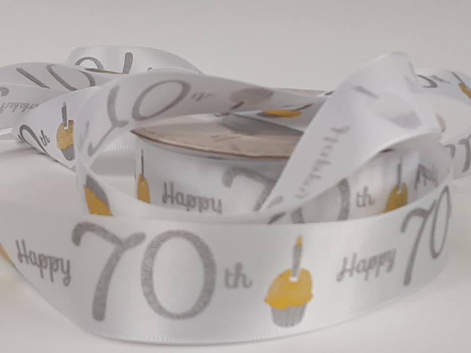 Special Birthday - 70th Satin:25mm
