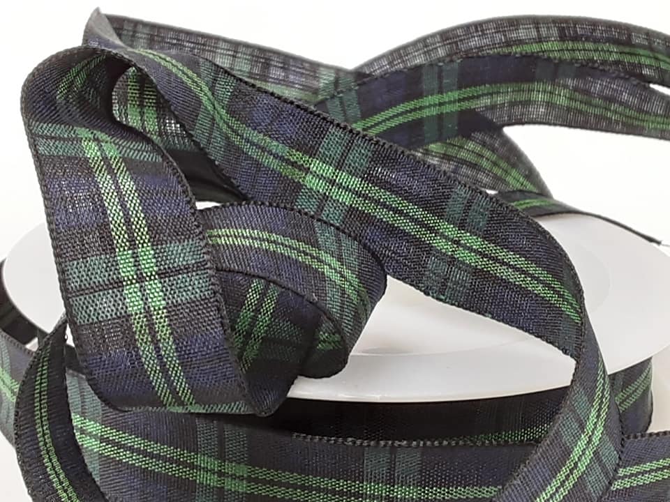 12mm Tartan Ribbon