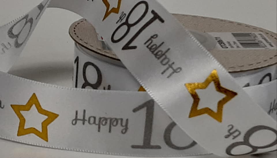 Special Birthday - 18th: Satin 25mm