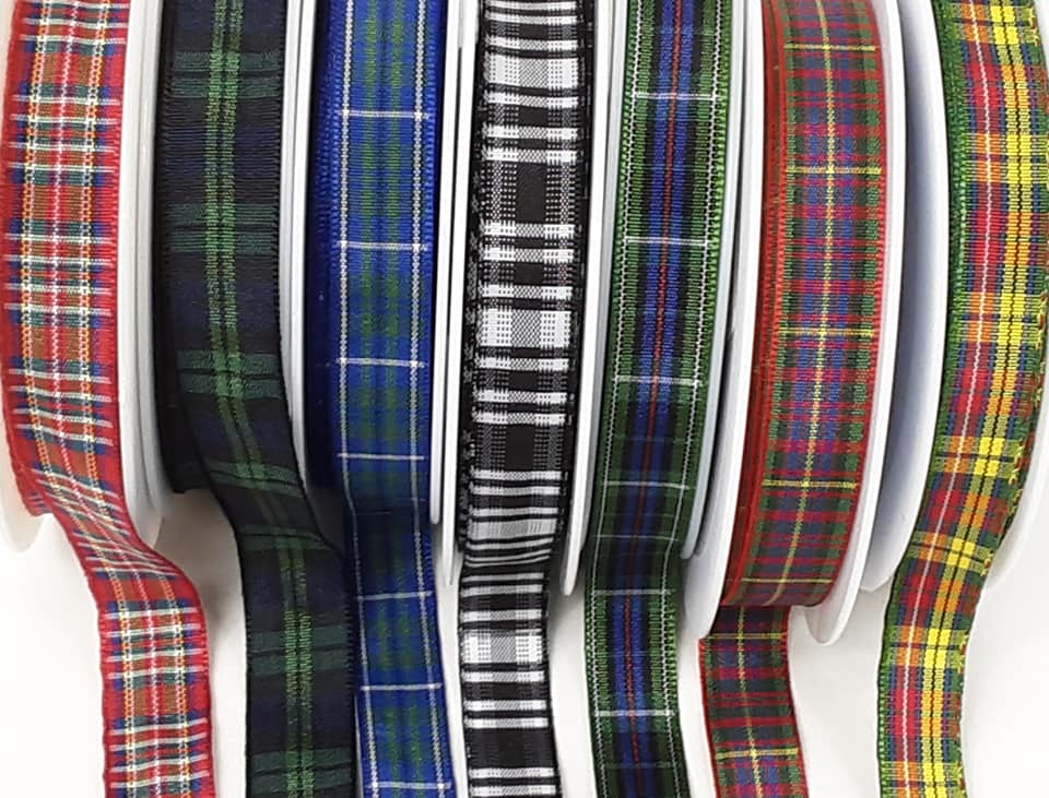 12mm Tartan Ribbon