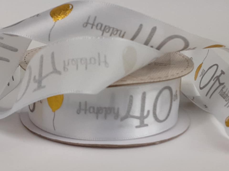 Special Birthday - 40th Satin 25mm