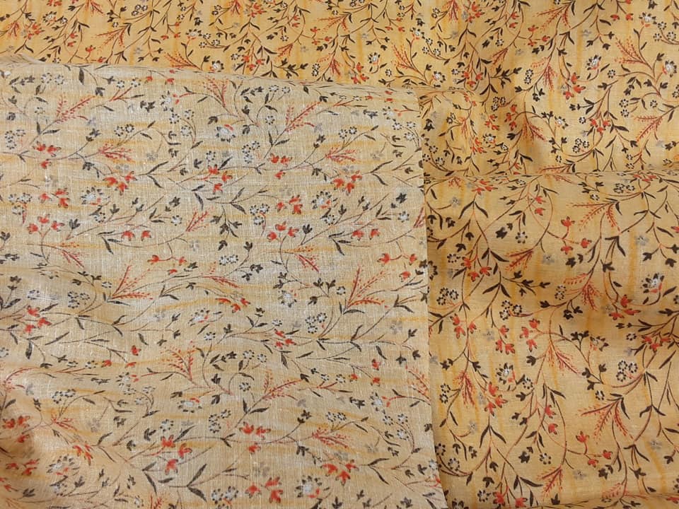 Yellow & Orange Flower Pattern