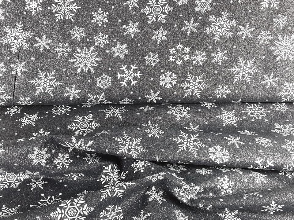 Snowflake Glitter Cotton