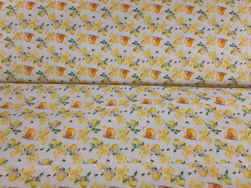 Little Johnny - Honeycomb Lemons Cotton