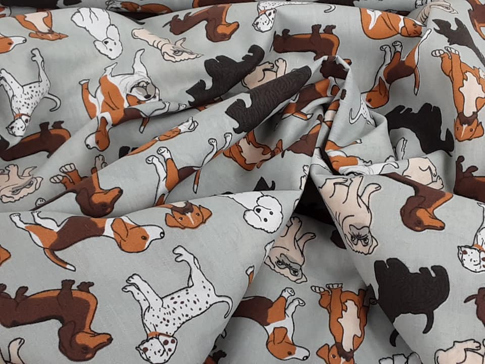 Multi Dogs Polycotton