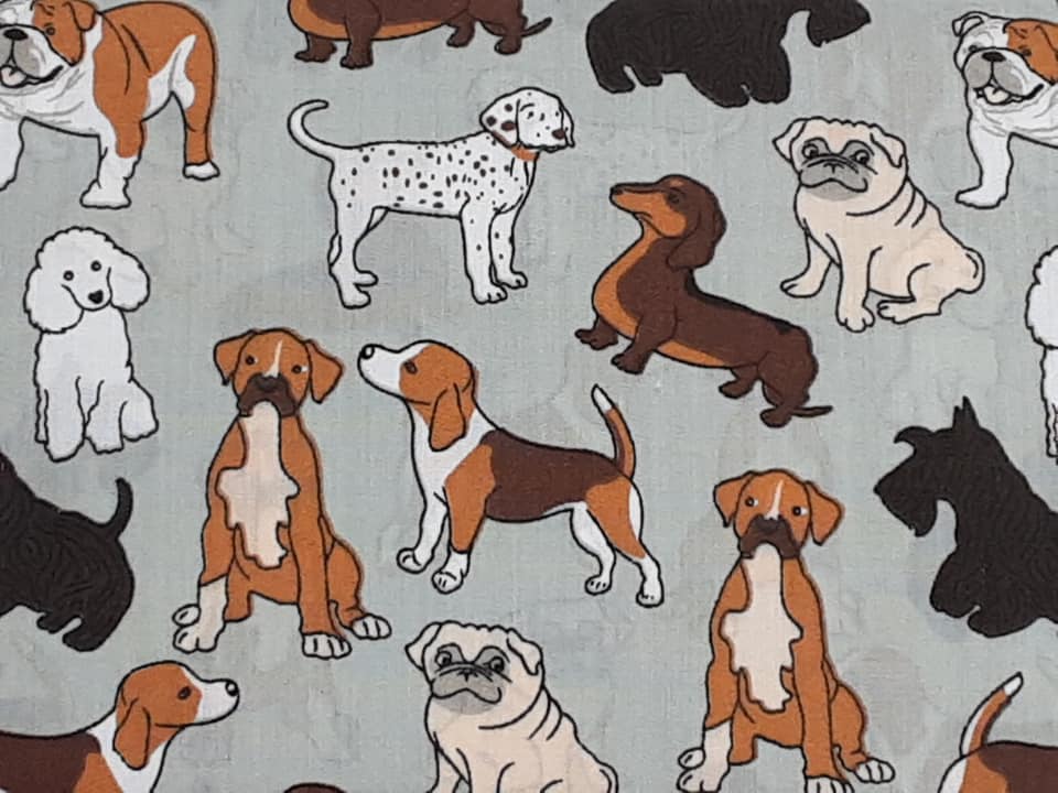 Multi Dogs Polycotton