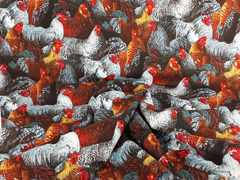 Realistic Chickens Cotton
